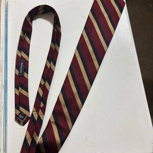 VINTAGE Robert Talbott’s Beltonians Carmel Valley Burgundy and Gold Striped Tie